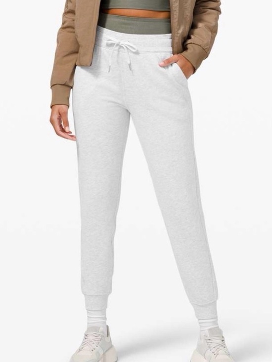 lululemon athletica Pants - Lululemon Scuba High-Rise Jogger Fleece 28 - Heathered Core Ultra Light Grey